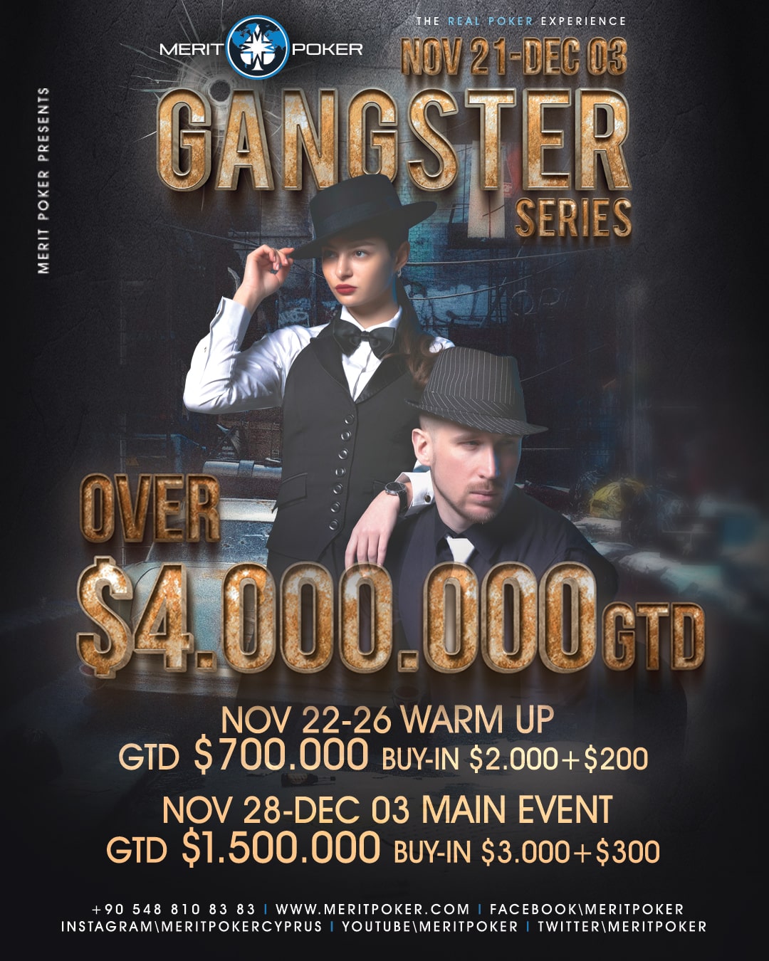 Merit Poker Gangster Series | Cuprys, NOV 21 - DEC 03 2023